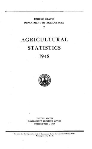 Agricultural statistics 1948