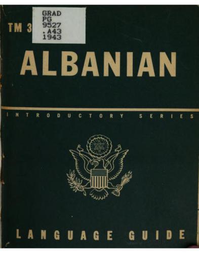 Albanian: A Guide to the Spoken Language