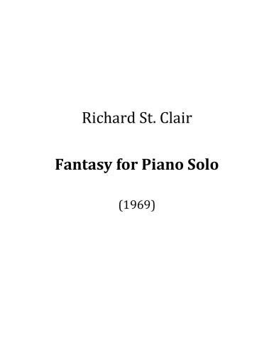 Clair Richard. Fantasy for Piano Solo