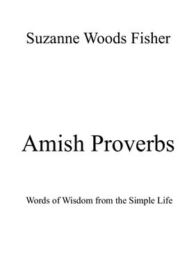 Amish Proverbs