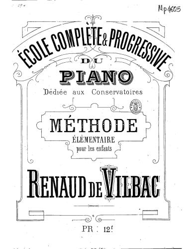 École complète et progressive du piano