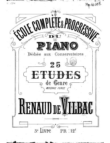 École complète et progressive du piano. Livre 3