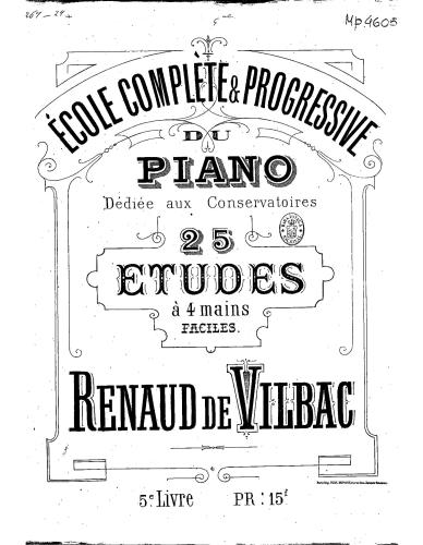 École complète et progressive du piano. Livre 5