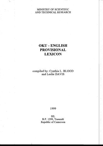 Oku-English Provisional Lexicon