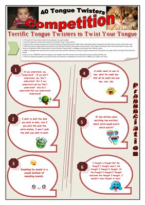 Tongue-twisters for children