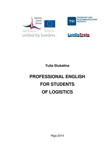 Professional English for Students of Logistics