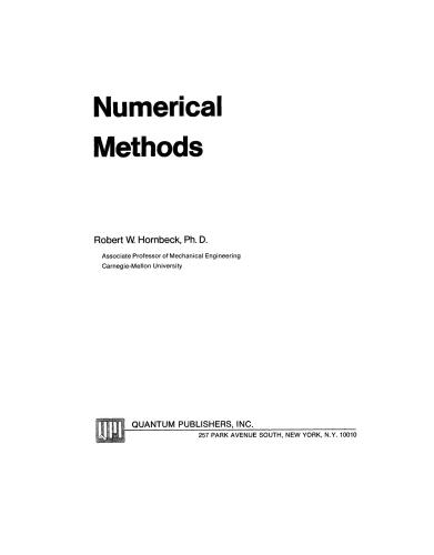 Numerical Methods