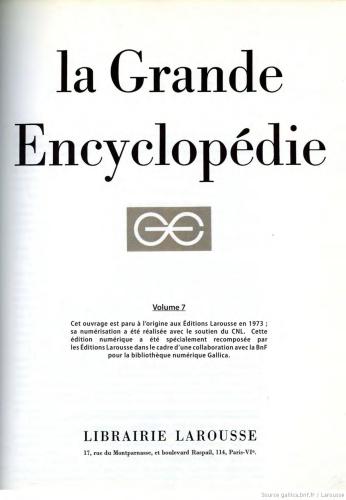 Désinfection-épigraphie. Larousse. La Grande encyclopédie. Tom 7