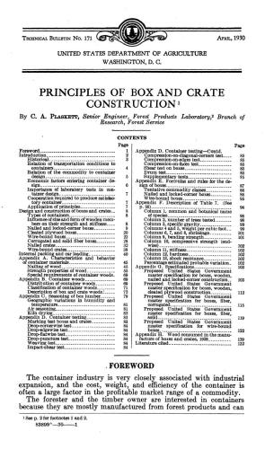 Principles of box and crate