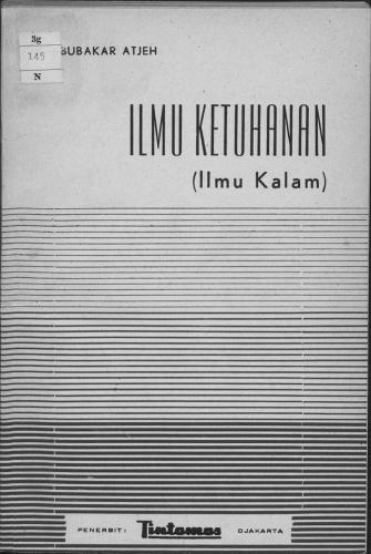 Ilmu Ketuhanan (Ilmu Kalam)