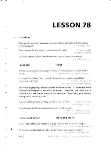 Callan Method, stage 6, lessons 78-94