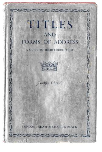 Titles and Forms of Address