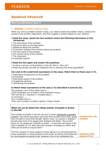 SpeakOut Advanced Writing Reference