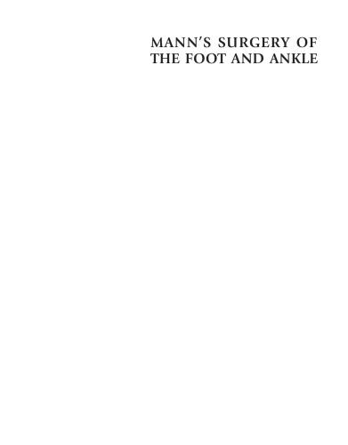 Mann’s surgery of the foot and ankle V.2