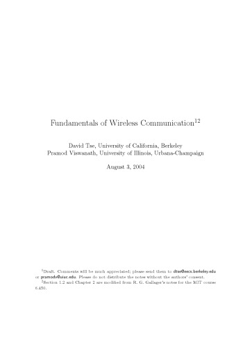 Fundamentals of Wireless Communication