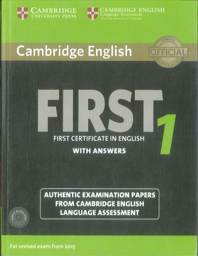 Cambridge English First 1 with answers 2015 specifications