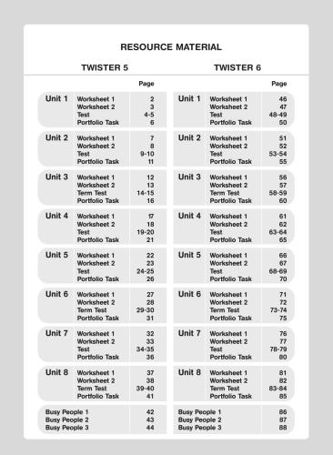 Twister 5-6 Worksheets for Mixed-Ability Classes