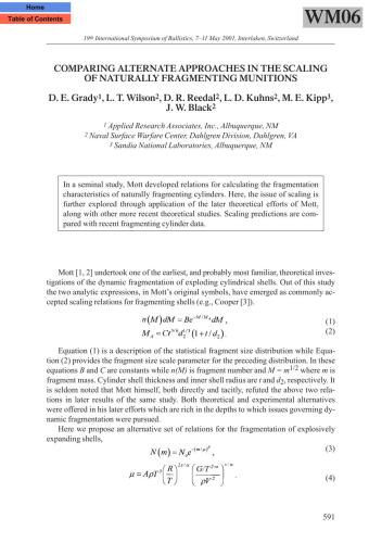 Comparing alternate approaches in the scaling of naturally fragmenting munitions