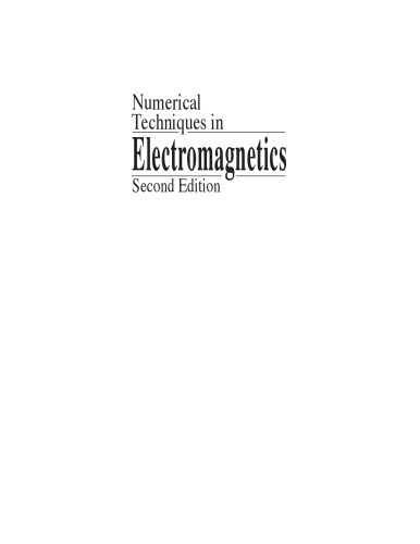 Numerical Techniques in Electromagnetics