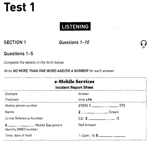 Practice Tests for IELTS