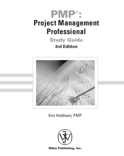 PMP: Project Management Professional Study Guide