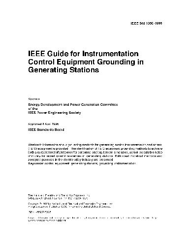 IEEE Guide for Instrumentation and Control Equipment Grounding in Generating Stations