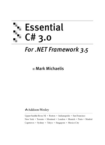 Essential C# 3.0: For .NET Framework 3.5