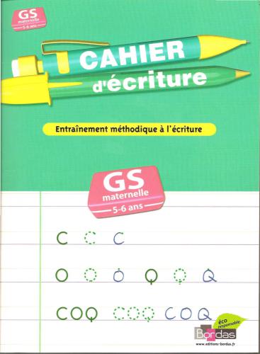 Cahier d’écriture