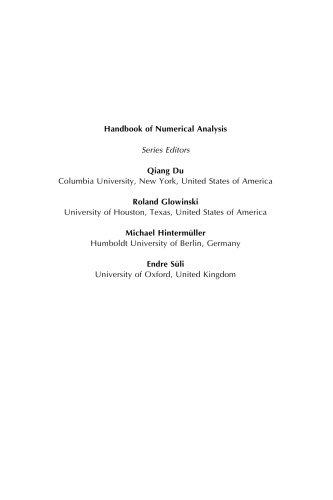 Handbook of Numerical Methods for Hyperbolic Problems  Basic and Fundamental Issues