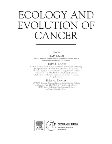 Ecology and Evolution of Cancer