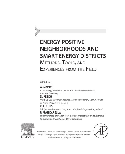 Energy Positive Neighborhoods and Smart Energy Districts. Methods, Tools, and Experiences from the Field