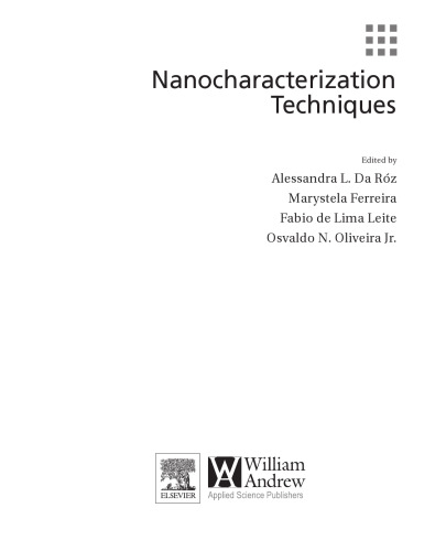 Nanocharacterization Techniques. A volume in Micro and Nano Technologies