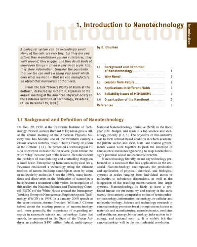 Springer Handbook of Nanotechnology