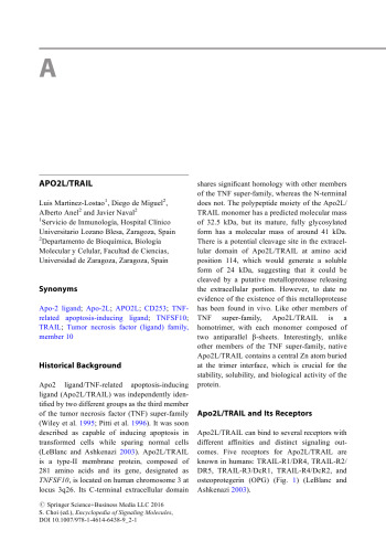 Encyclopedia of Signaling Molecules