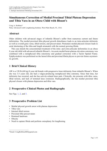 Limb Lengthening and Reconstruction Surgery Case Atlas