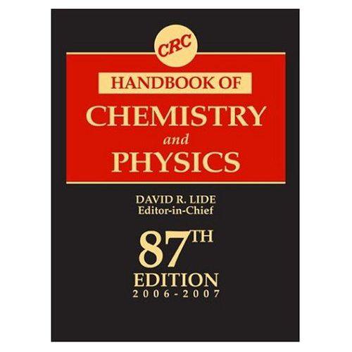 CRC Handbook of Chemistry and Physics