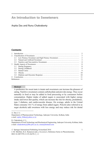 Sweeteners: Pharmacology, Biotechnology, and Applications