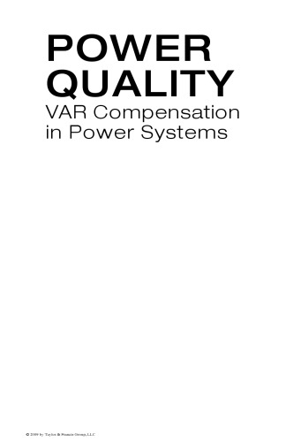 Power Quality: VAR Compensation in Power Systems