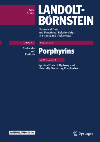 Porphyrins: Spectral Data of Hydroxy and Naturally Occurring Porphyrins