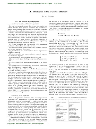 International Tables for Crystallography Volume D: Physical properties of crystals