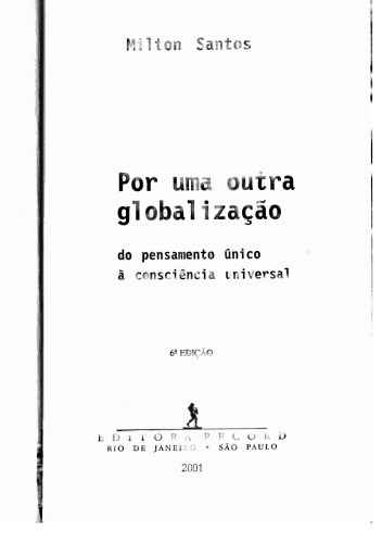 Por uma outra globalização