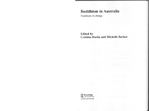 Buddhism in Australia: traditions in change