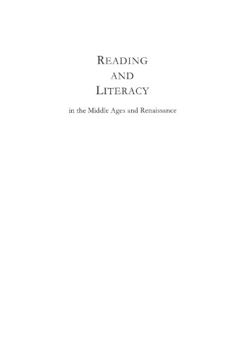 Reading and Literacy in the Middle Ages and Renaissance