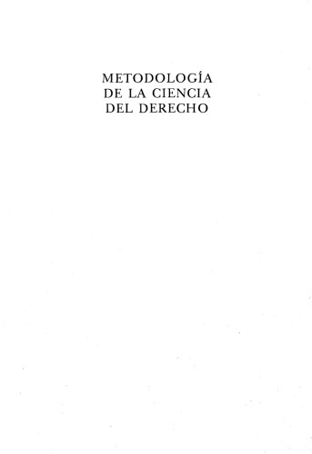 Metodología de la ciencia del Derecho