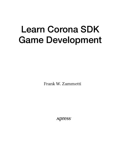 Learn Corona SDK Game Development