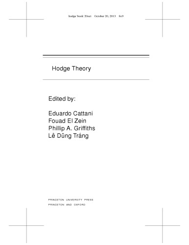 Hodge Theory