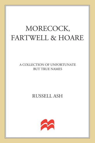 Morecock, Fartwell, & Hoare : a collection of unfortunate but true names