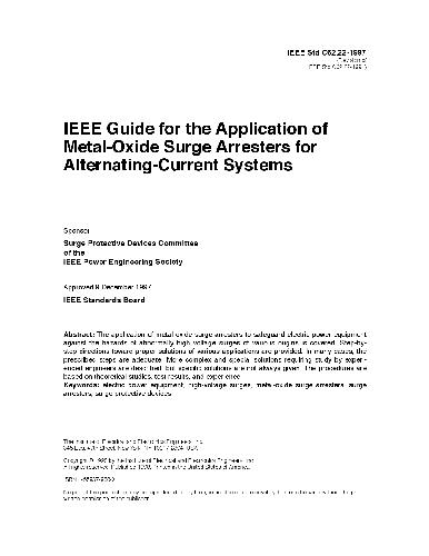 IEEE Guide for the Application of Metal-Oxide Surge Arresters for Alternating-Current Systems