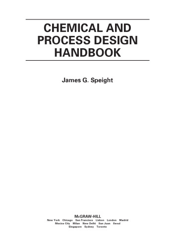 Chemical Process and Design Handbook