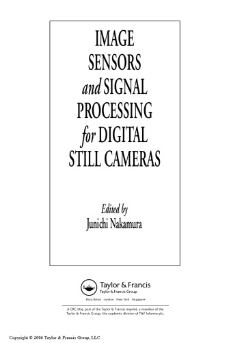 Image Sensors and Signal Processing for Digital Still Cameras